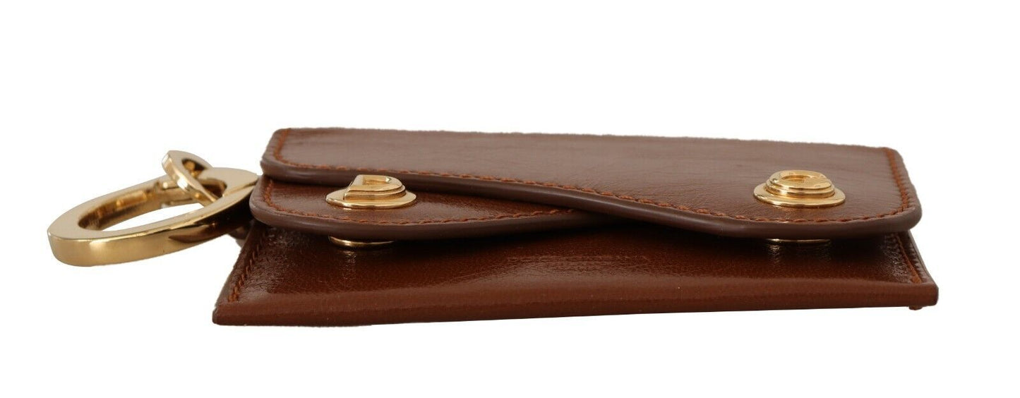 Elegant Leather Bifold Wallet with Keychain