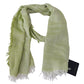 Green Modal Shawl Fringes Women Scarf