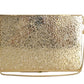 Elegant Gold Evening Box Clutch with Red Roses