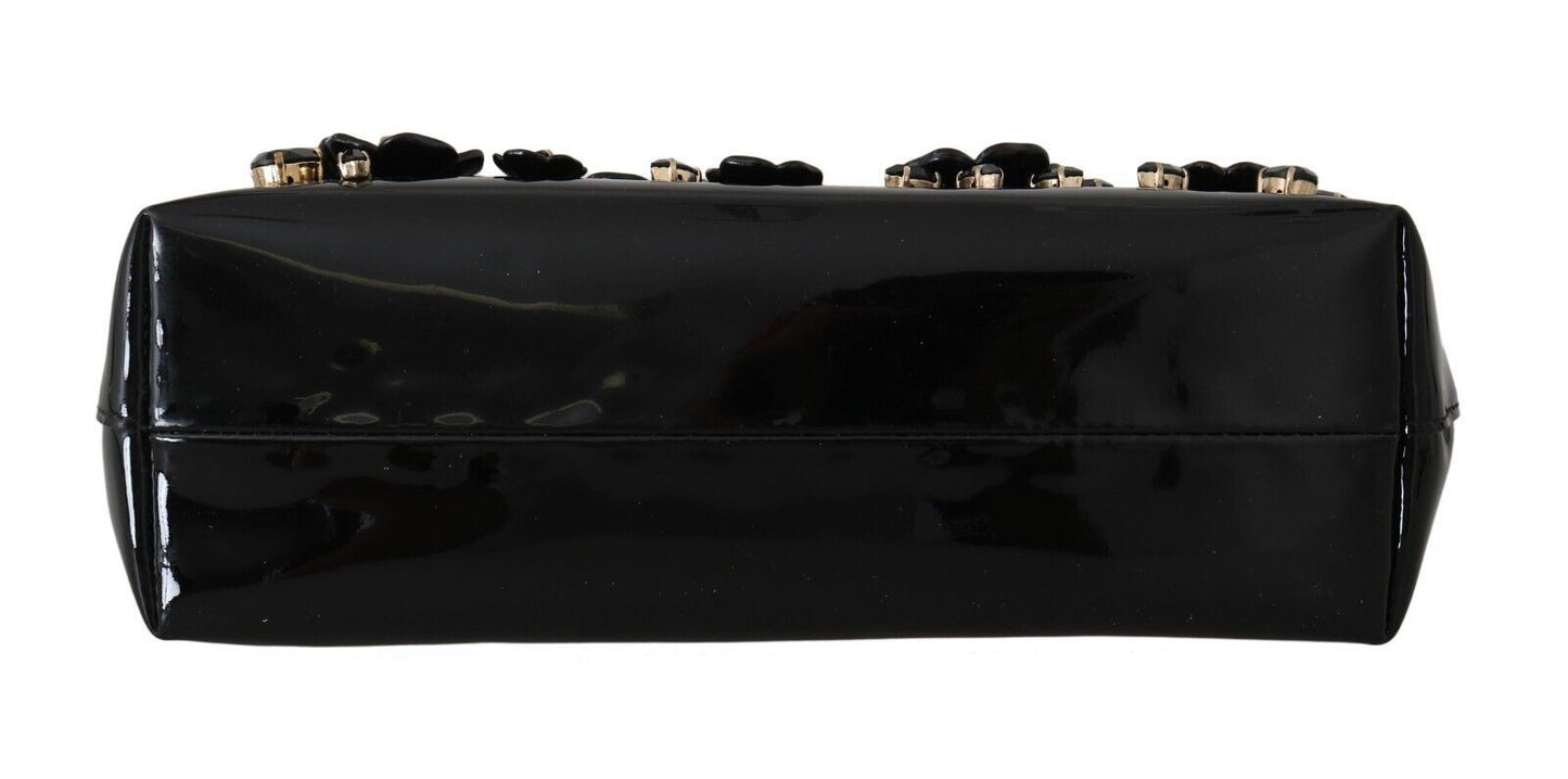 Elegant Evening Clutch With Crystals and Chain