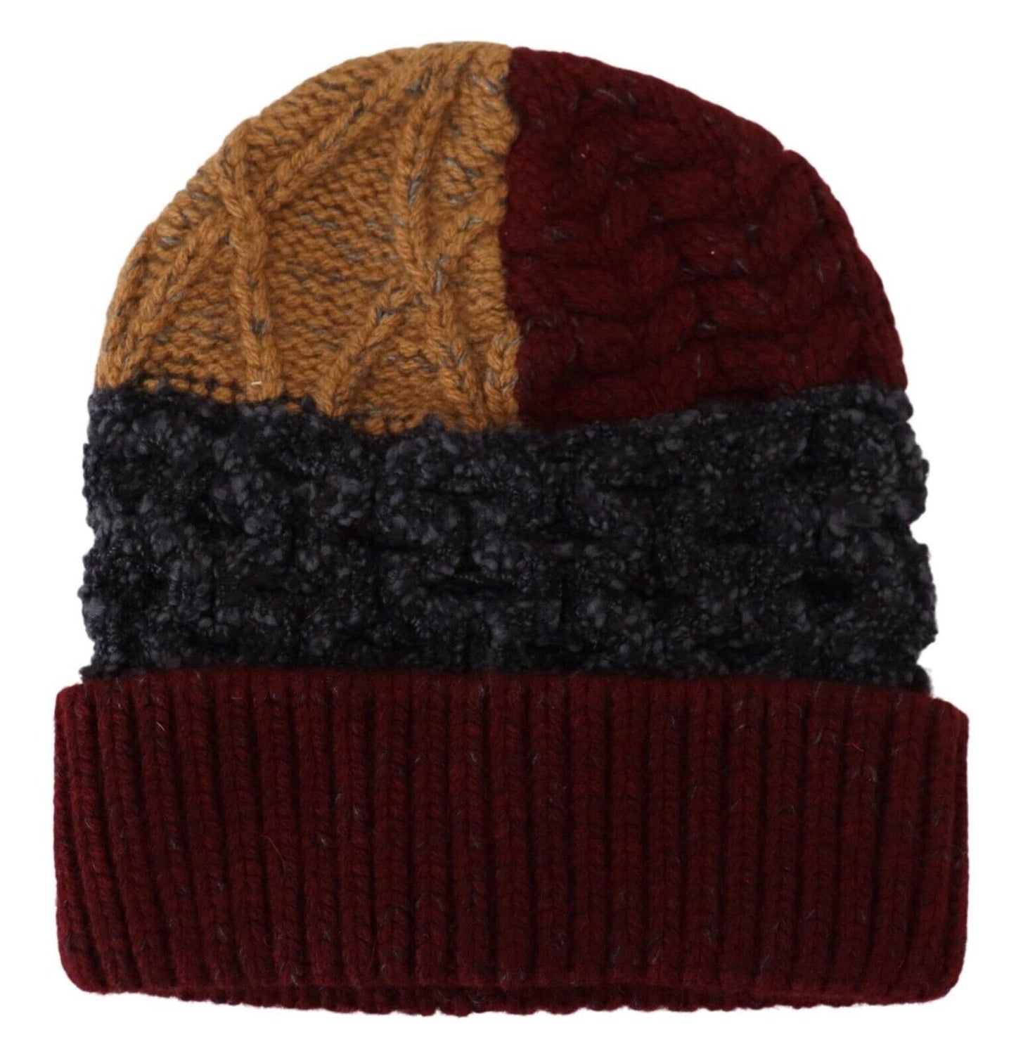 Elegant Multicolor Virgin Wool Beanie