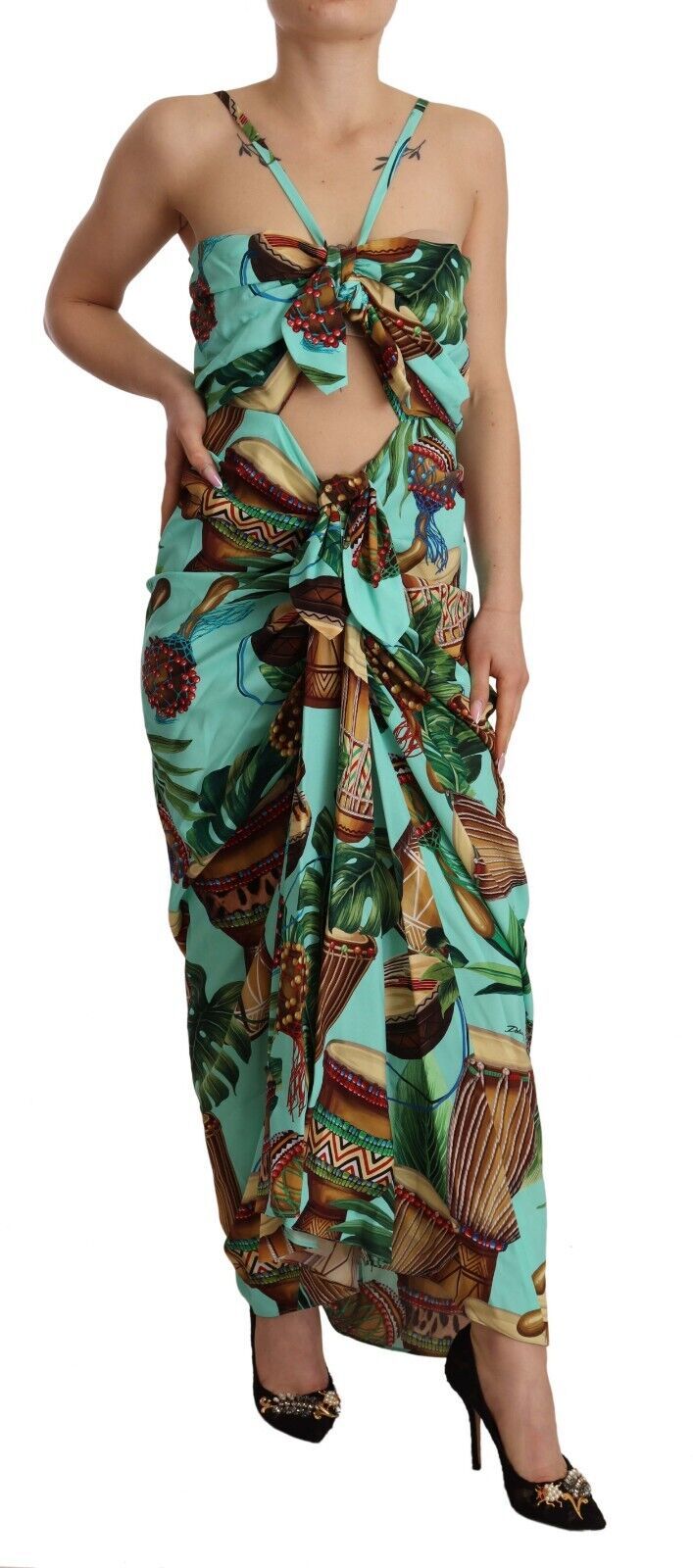 Exquisite Jungle Print Maxi Dress