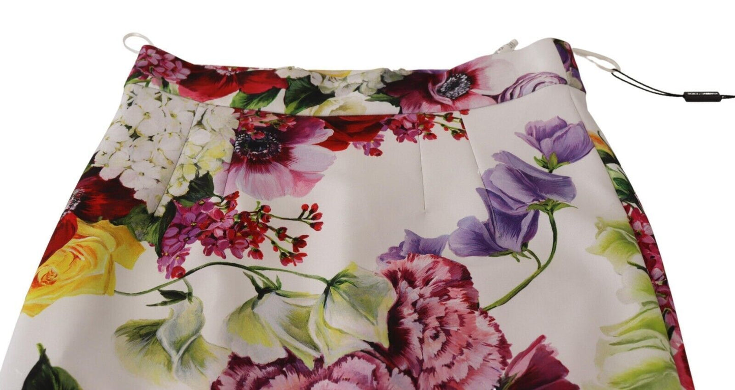 Floral High Waist Pencil Skirt