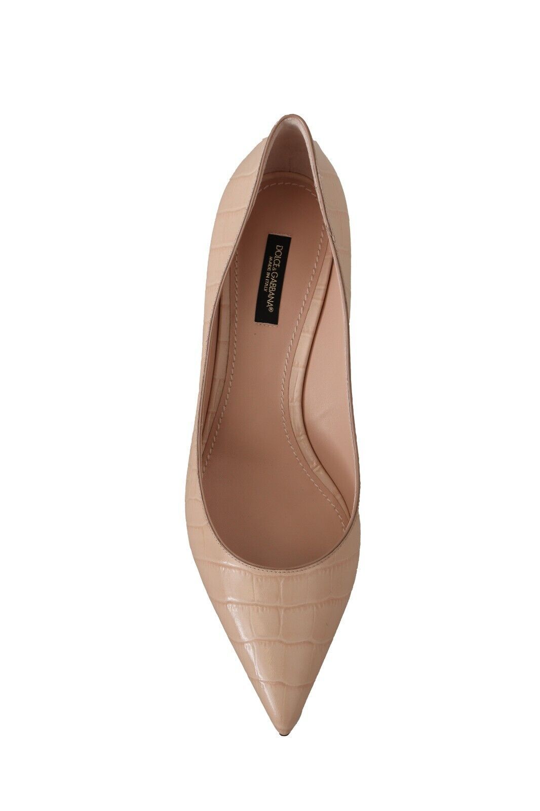 Elegant Nude Mid-Heel Leather Pumps