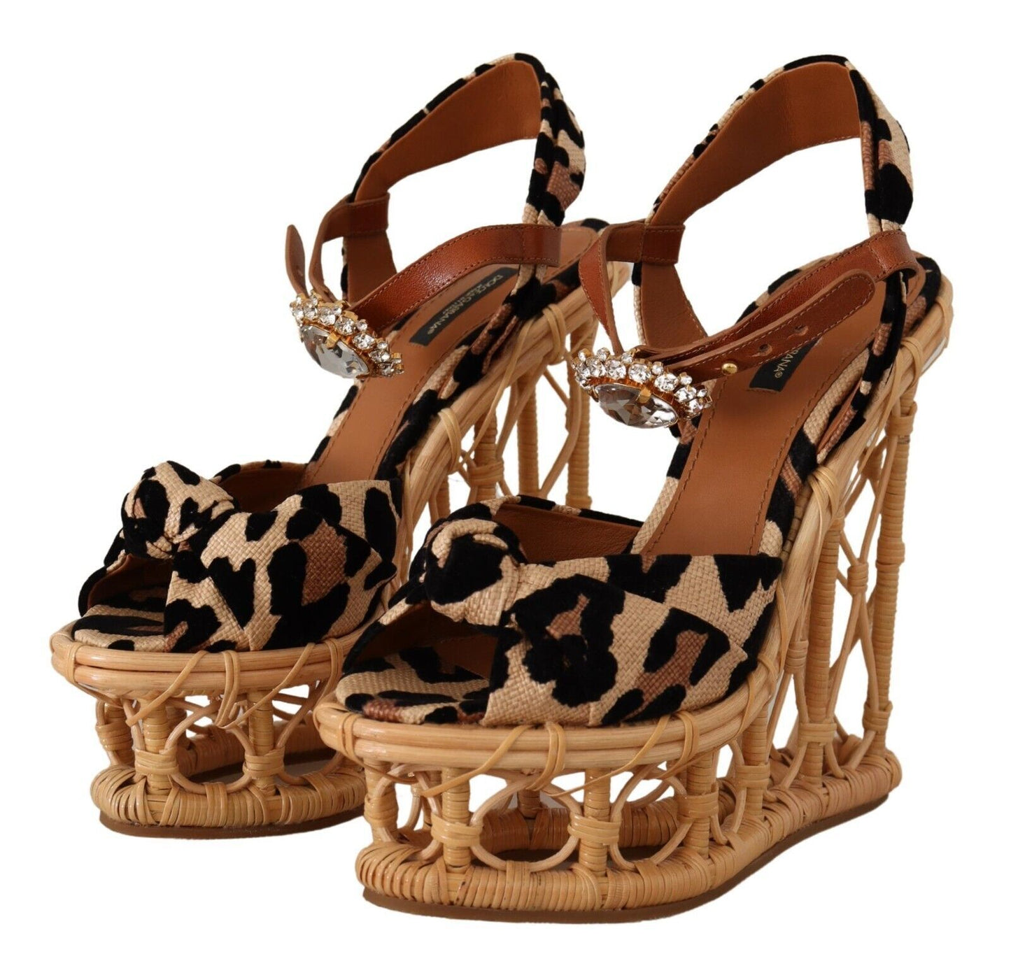 Elevate Your Style with Crystal-Embellished Wedge Sandals