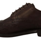 Brown Leather Oxford Wingtip Formal Derby