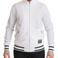 White DG D.N.A. Zipper Stretch Sweater