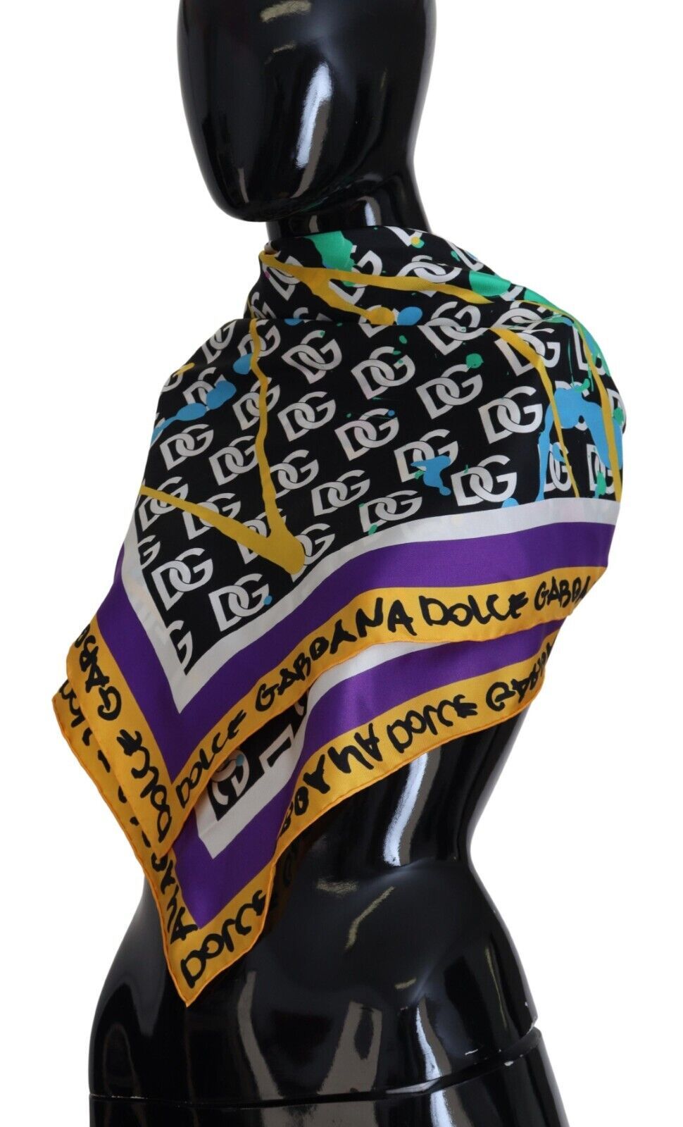 Elegant Multicolor Silk Men's Scarf