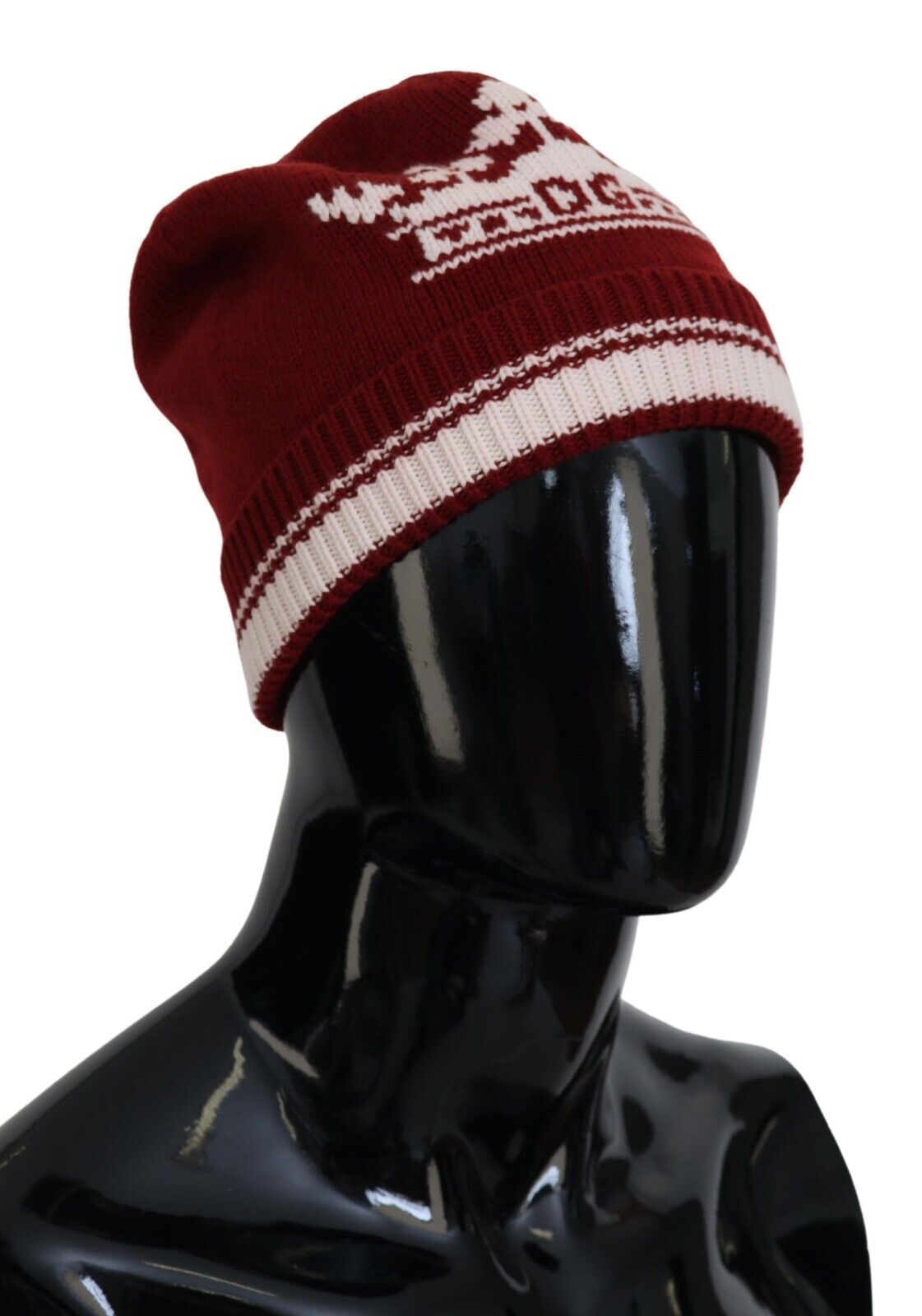 Elegant Cashmere Beanie - Vibrant Red Hue