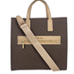 Kenly Large Bisque Brown PVC North South Tote Computer Handbag
