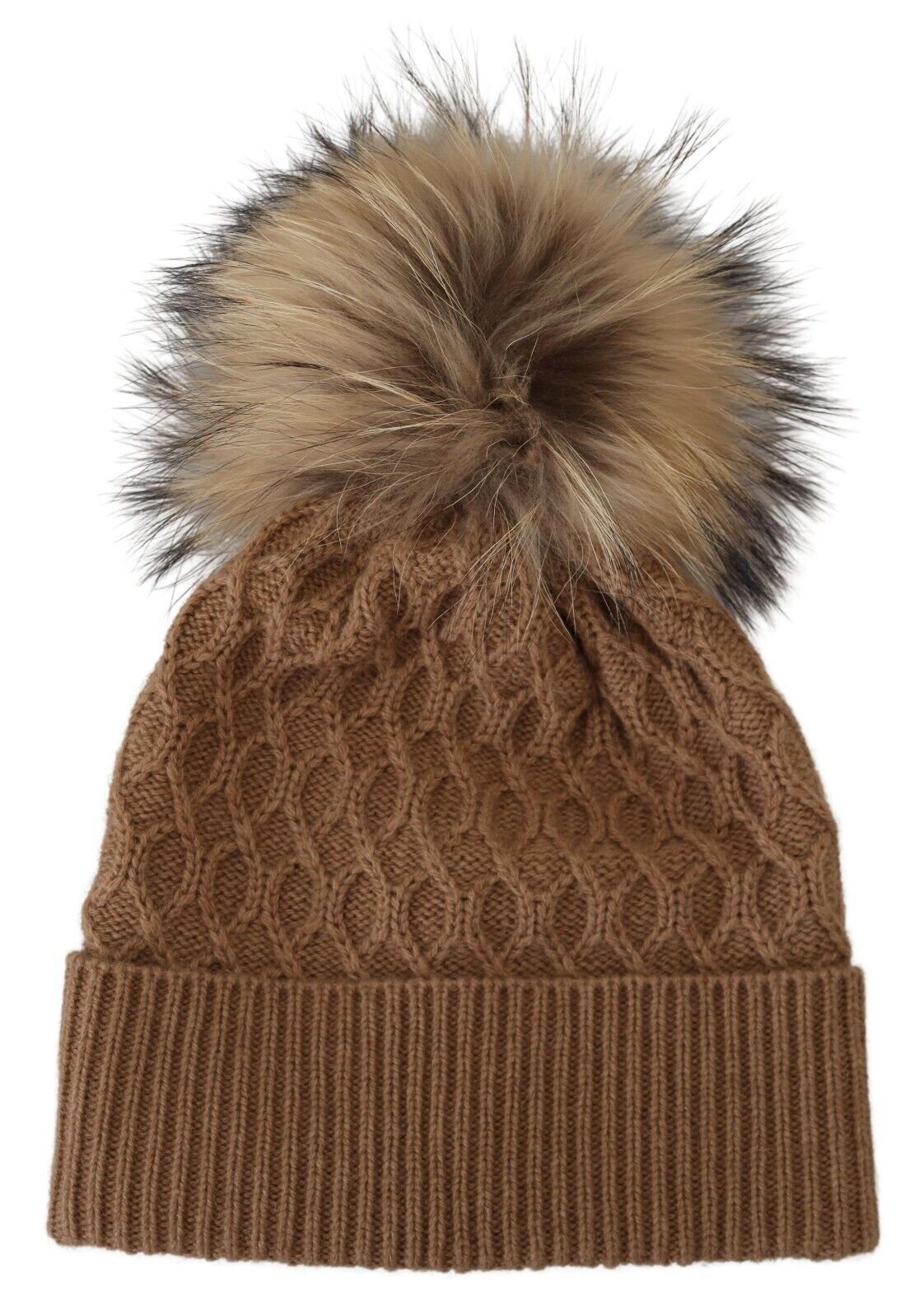 Elegant Camel Beanie Hat in Luxurious Brown Hue