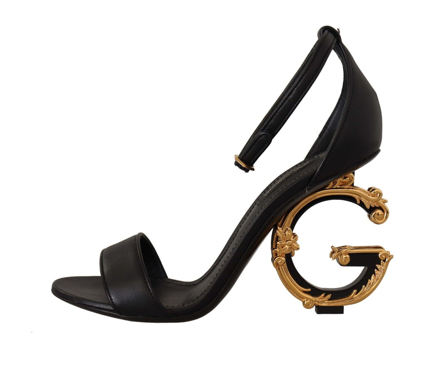 Elegant Ankle Strap Heels with Iconic DG Logo