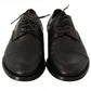 Brown Leather Laceups Dress Mens Shoes