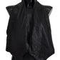 Sleek Black Leather Tie – Timeless Elegance