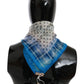 Chic Blue Stripe Bandana Scarf