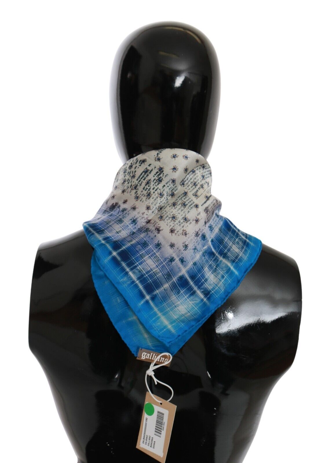 Chic Blue Stripe Bandana Scarf