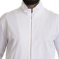 White DG D.N.A. Zipper Stretch Sweater