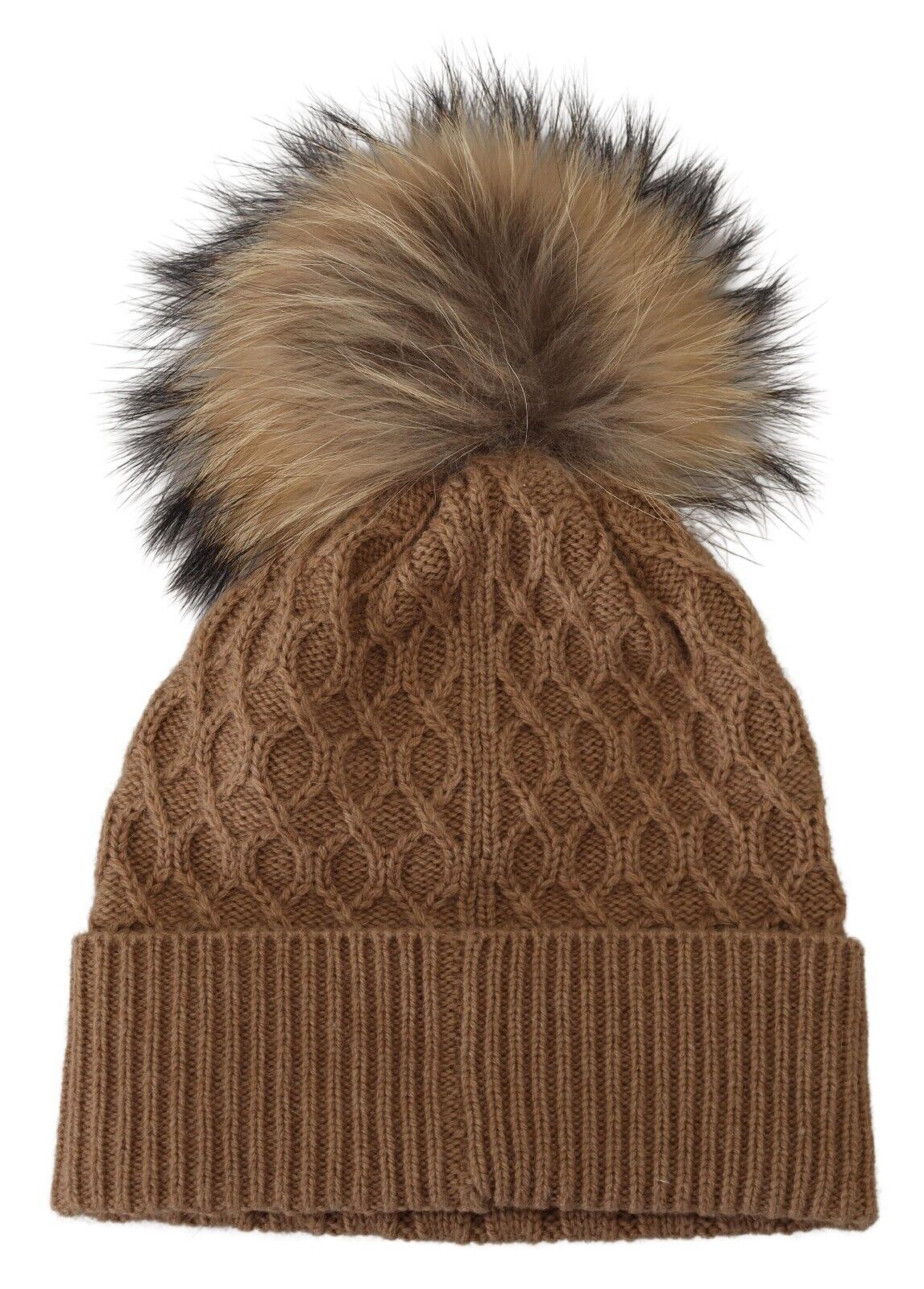 Elegant Camel Beanie Hat in Luxurious Brown Hue