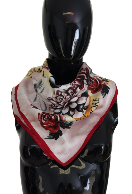 Elegant Multicolor Silk Men's Square Scarf