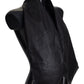 Sleek Black Leather Tie – Timeless Elegance