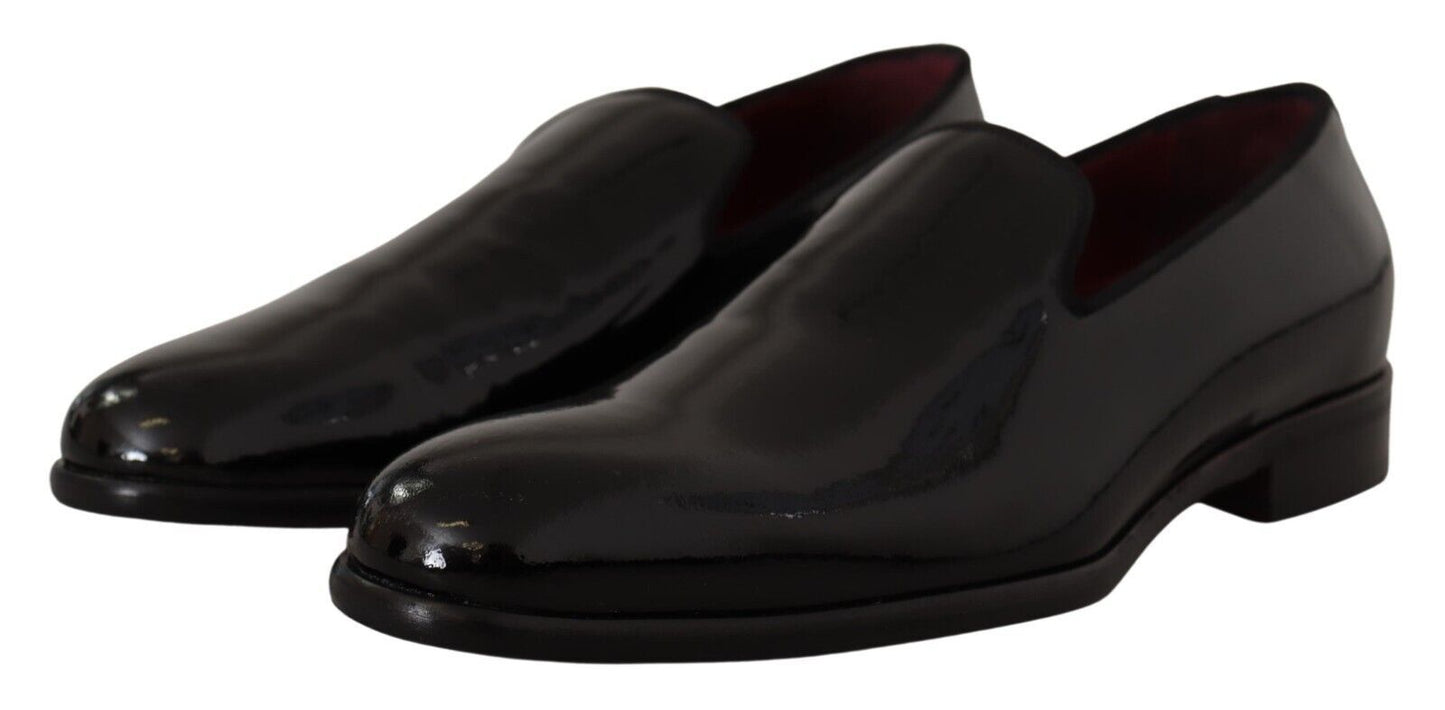 Elegant Black Patent Leather Loafers