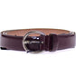 Purple Leather Logo Cintura Belt