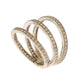 Silver Womens Clear CZ 925 Sterling Ring