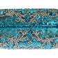 Enchanting Sequined Blue Evening Clutch
