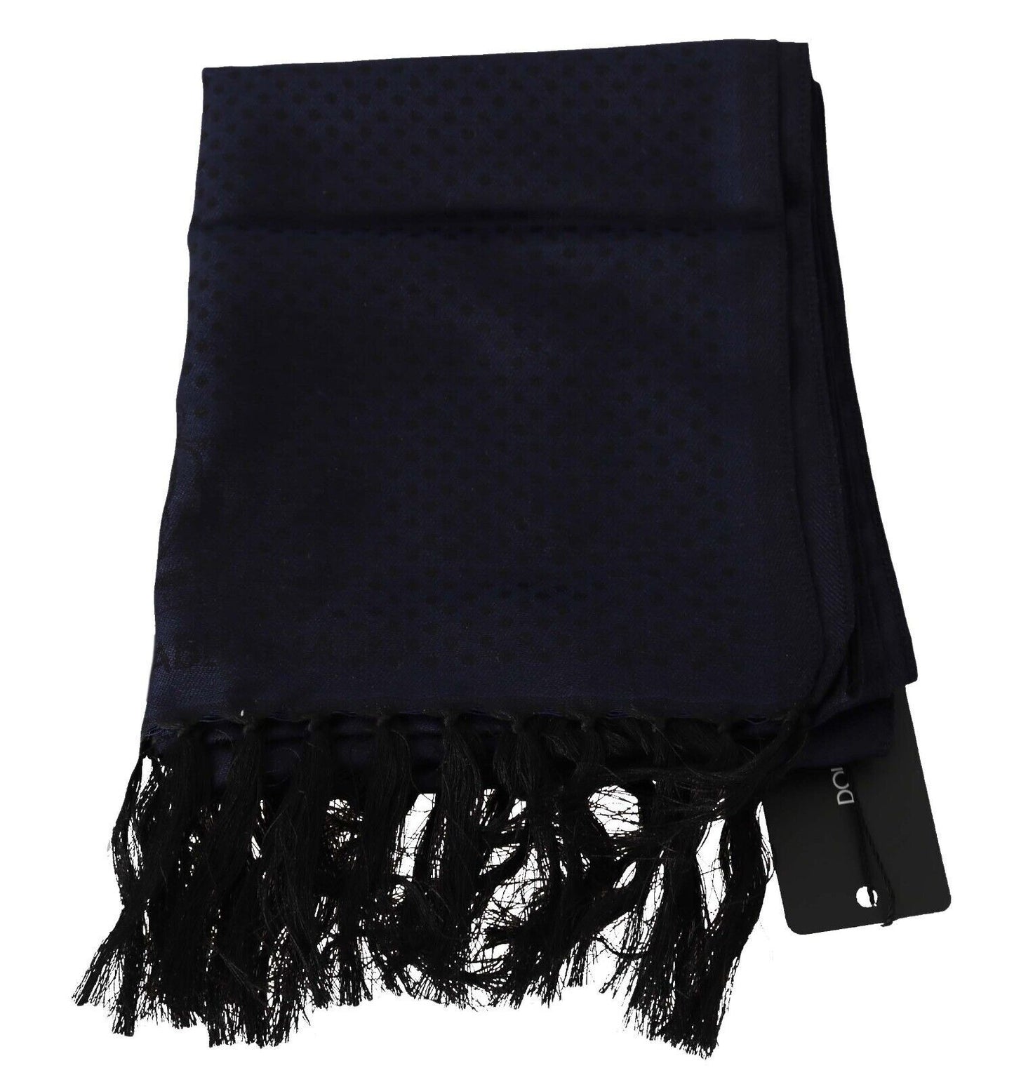 Elegant Silk Blend Fringed Scarf