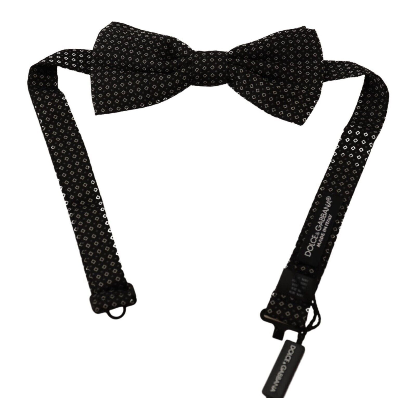 Elegant Black Silk Bow Tie