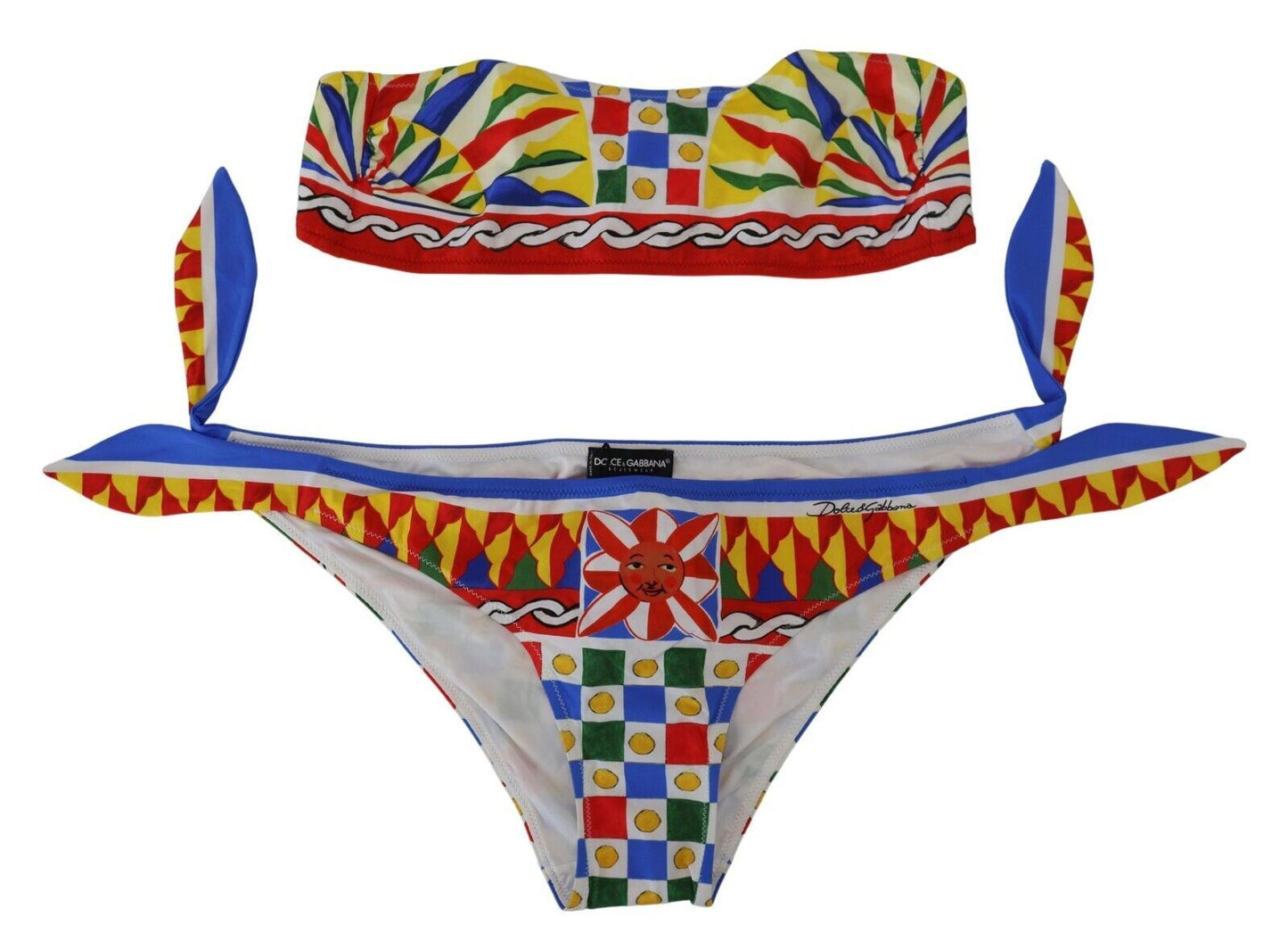 Chic Multicolor Two-Piece Bikini Swimwear