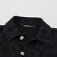 Iconic Black Cotton Denim Jacket