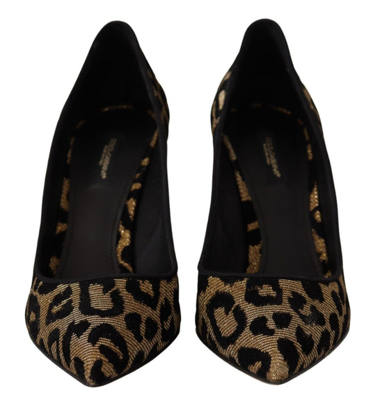 Elegant Leopard Print Heels Pumps