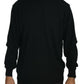Black Turtle Neck Pullover Top Virgin Wool Sweater