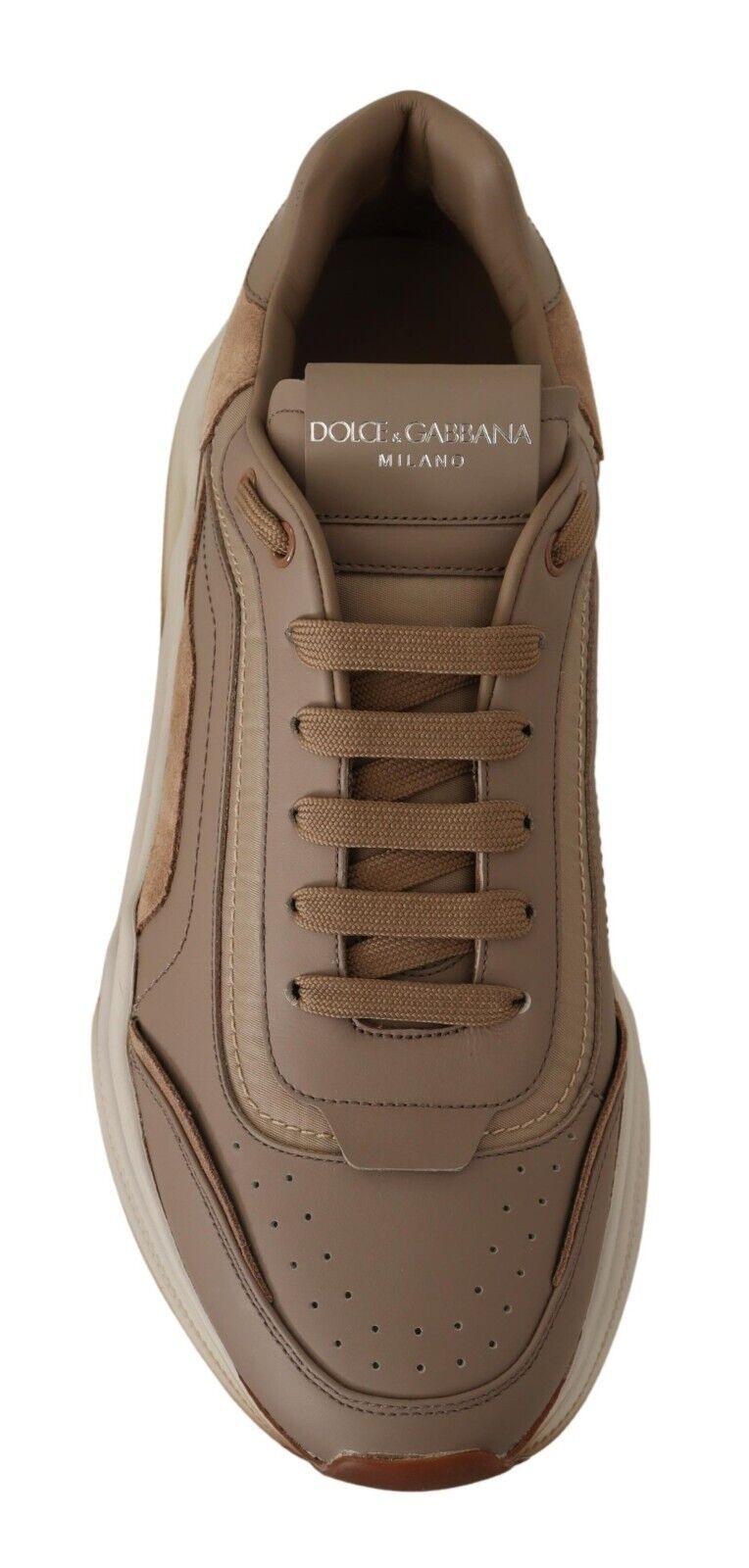 Beige Daymaster Leather Casual Sneakers