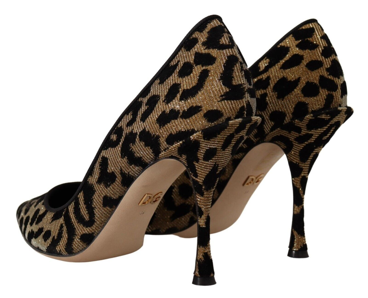 Elegant Leopard Print Heels Pumps