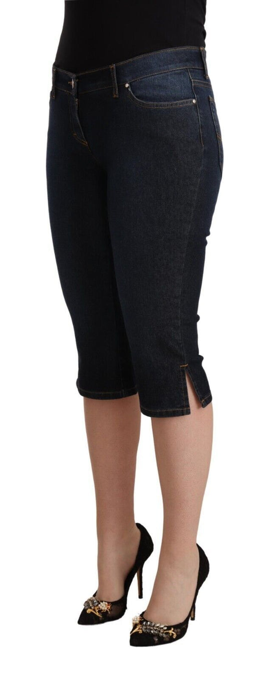 Chic Low Waist Capri Denim Pants