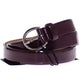 Purple Leather Logo Cintura Belt