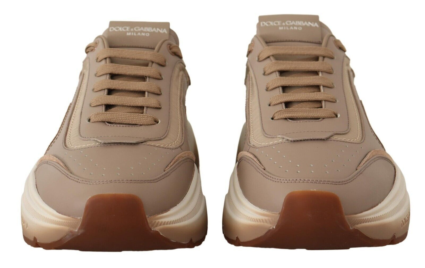 Beige Daymaster Leather Casual Sneakers