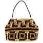 Elegant Beaded Viscose Frame Bag