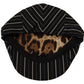 Chic Black and White Newsboy Cap