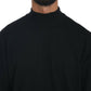 Black Turtle Neck Pullover Top Virgin Wool Sweater