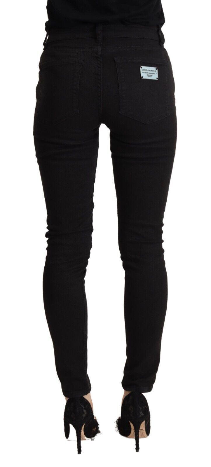 Chic Black Slim Fit Denim Jeans