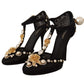 Elegant Embellished T-Strap Heels Sandals