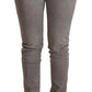 Light Gray Washed Cotton Slim Fit Denim Jeans
