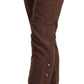 Chic Mid-Waist Cropped Cotton Pants