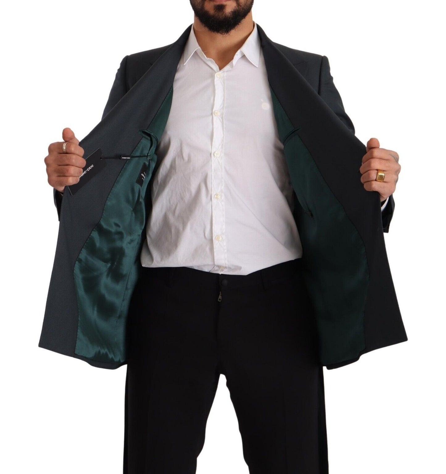 Elegant Slim Fit Silk-Wool Blend Blazer