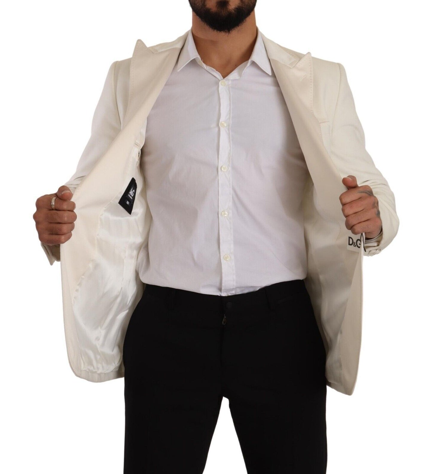 Elegant Off White Slim Fit Blazer