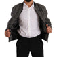 Elegant Houndstooth Bomber Jacket