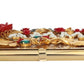Elegant Gold Evening Box Clutch with Red Roses